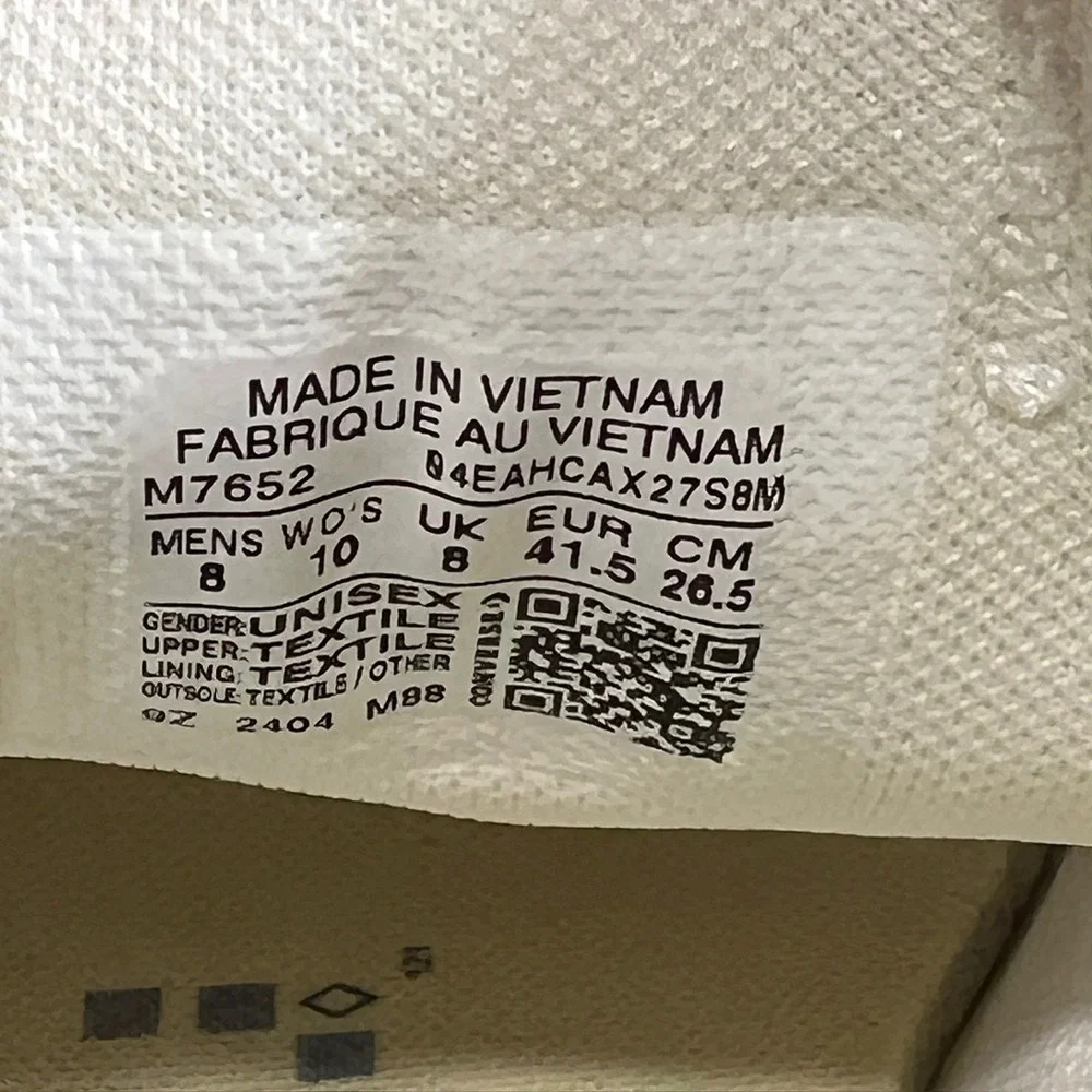 Converse Chuck Taylor Mens 8 All Star Low Top Optical White Canvas Sneaker M7652 - Picture 7 of 8